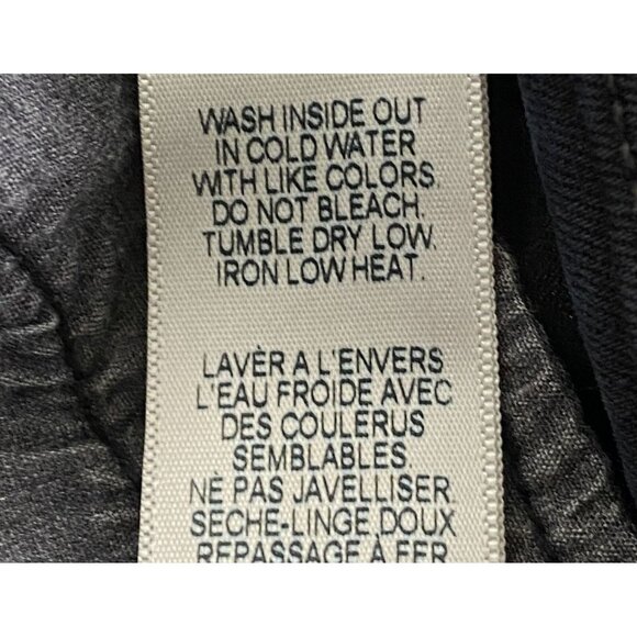 FRAME Women Le High Skinny Film Noir Stretch Denim Stretch Sz 27 Black 7-19 - Picture 14 of 15